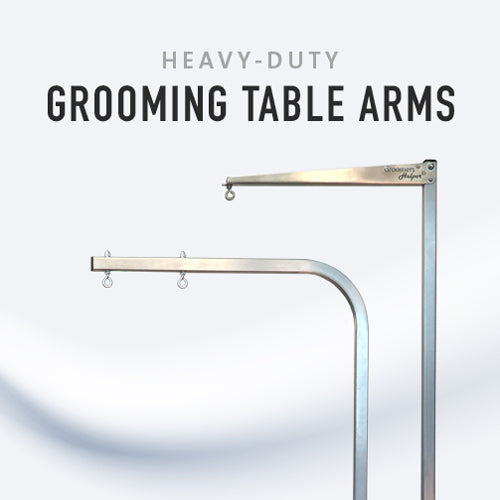 The Groomers Helper® 1" Stainless Steel Grooming Table Arms