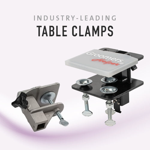 The Groomers Helper® 1" Heavy-Duty Steel Grooming Table Clamps