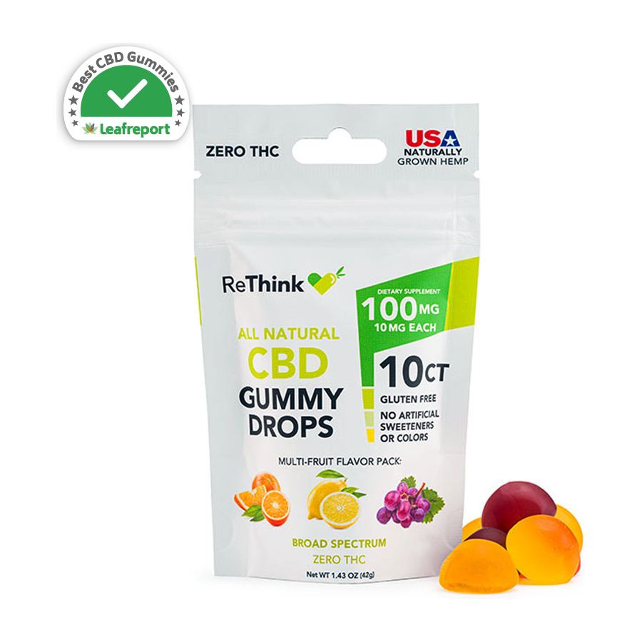 ReThink CBD's Gummy Drops 100Mg - 10ct