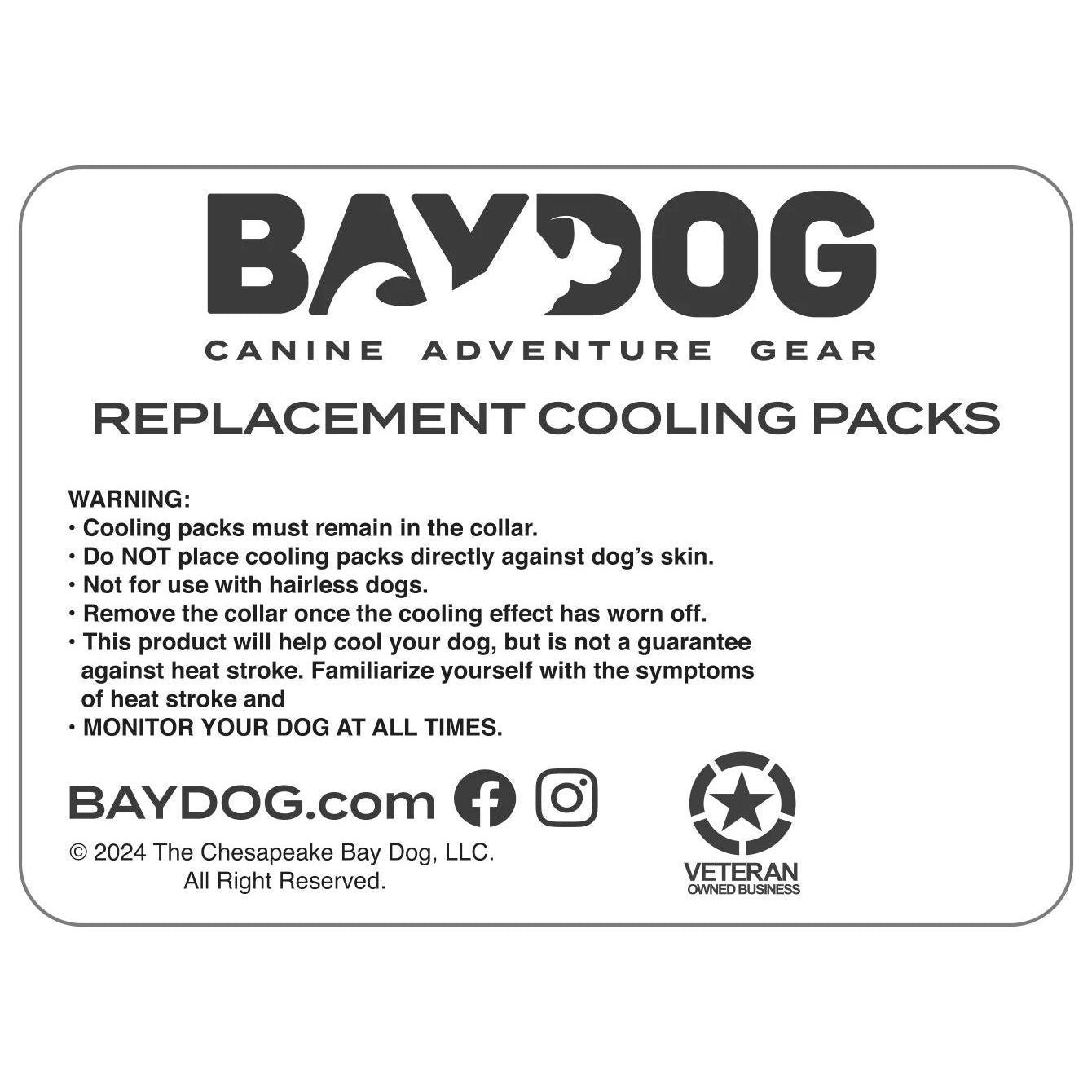 Bay Dog's Arctic Bay Cooling Collar Replacement Cooling Pack