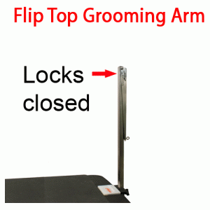 1" Flip-Top Stainless-Steel Heavy-Duty Grooming Arm