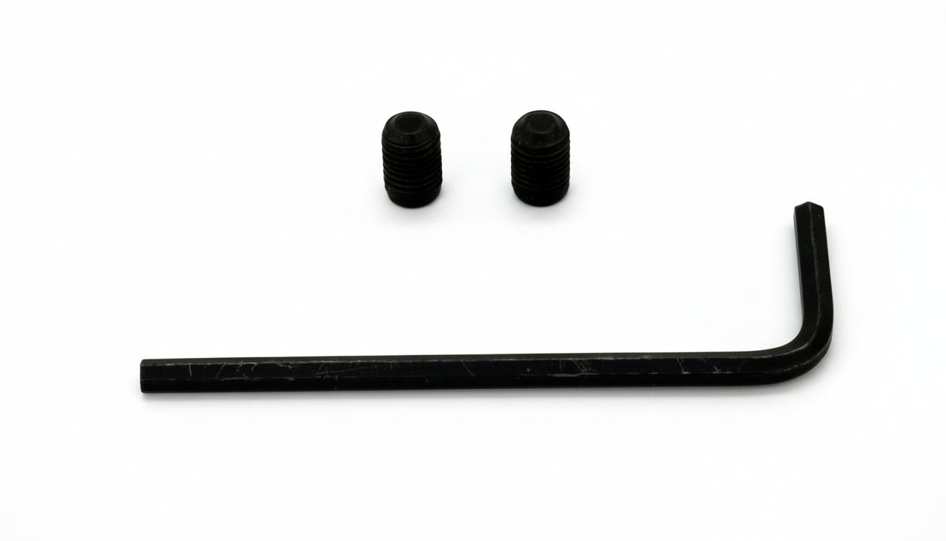 Black hex key on a transparent background
