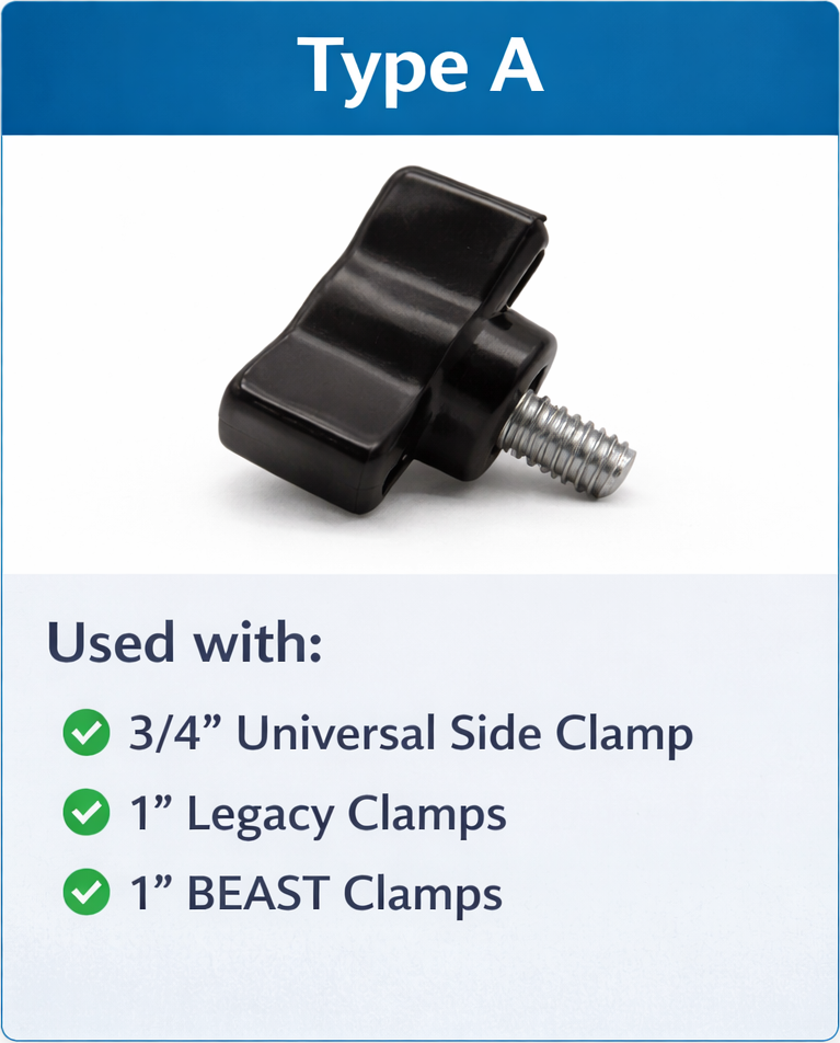 Knob Replacement for 1" Table Clamps