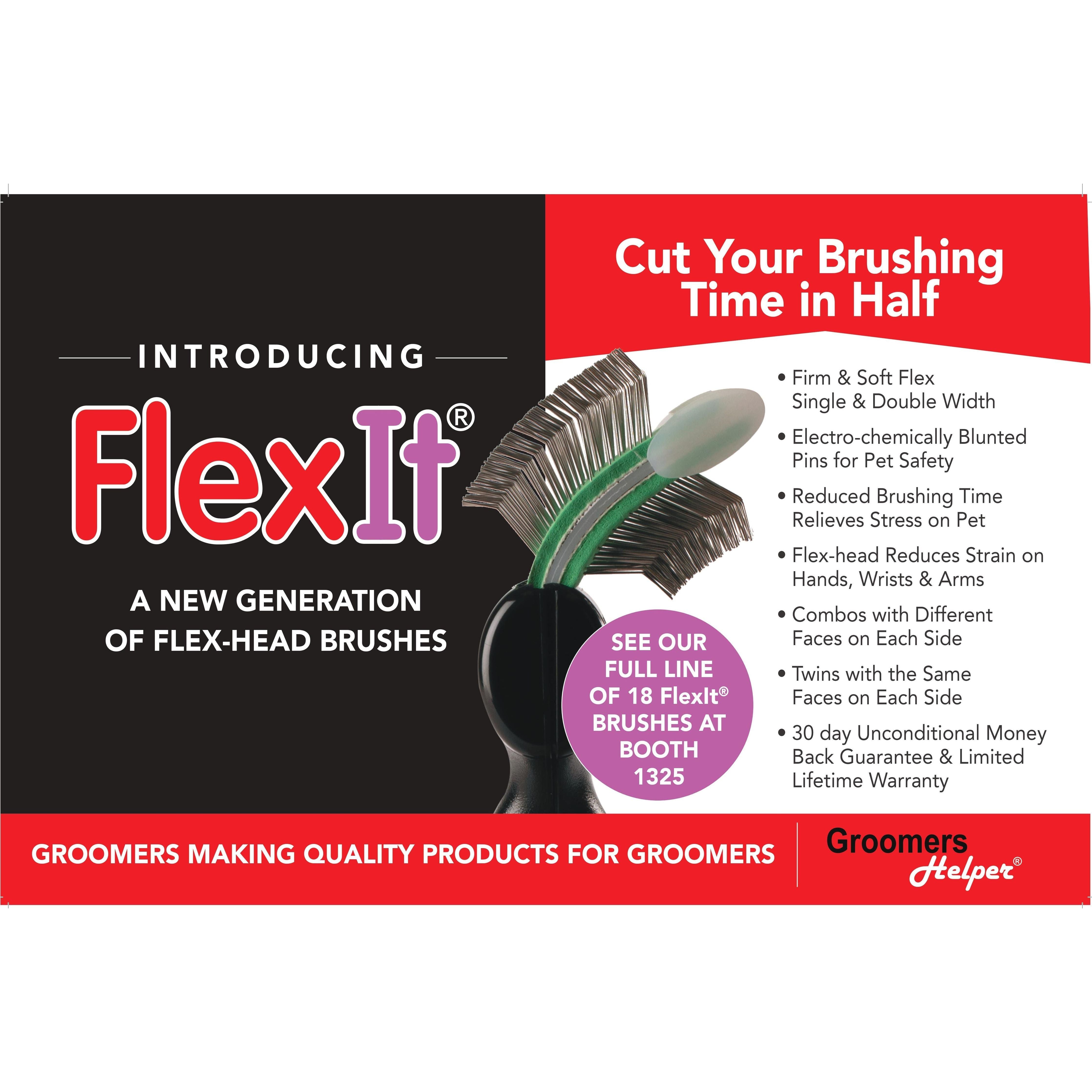 The FlexIt® Red-Silver Brush Combo