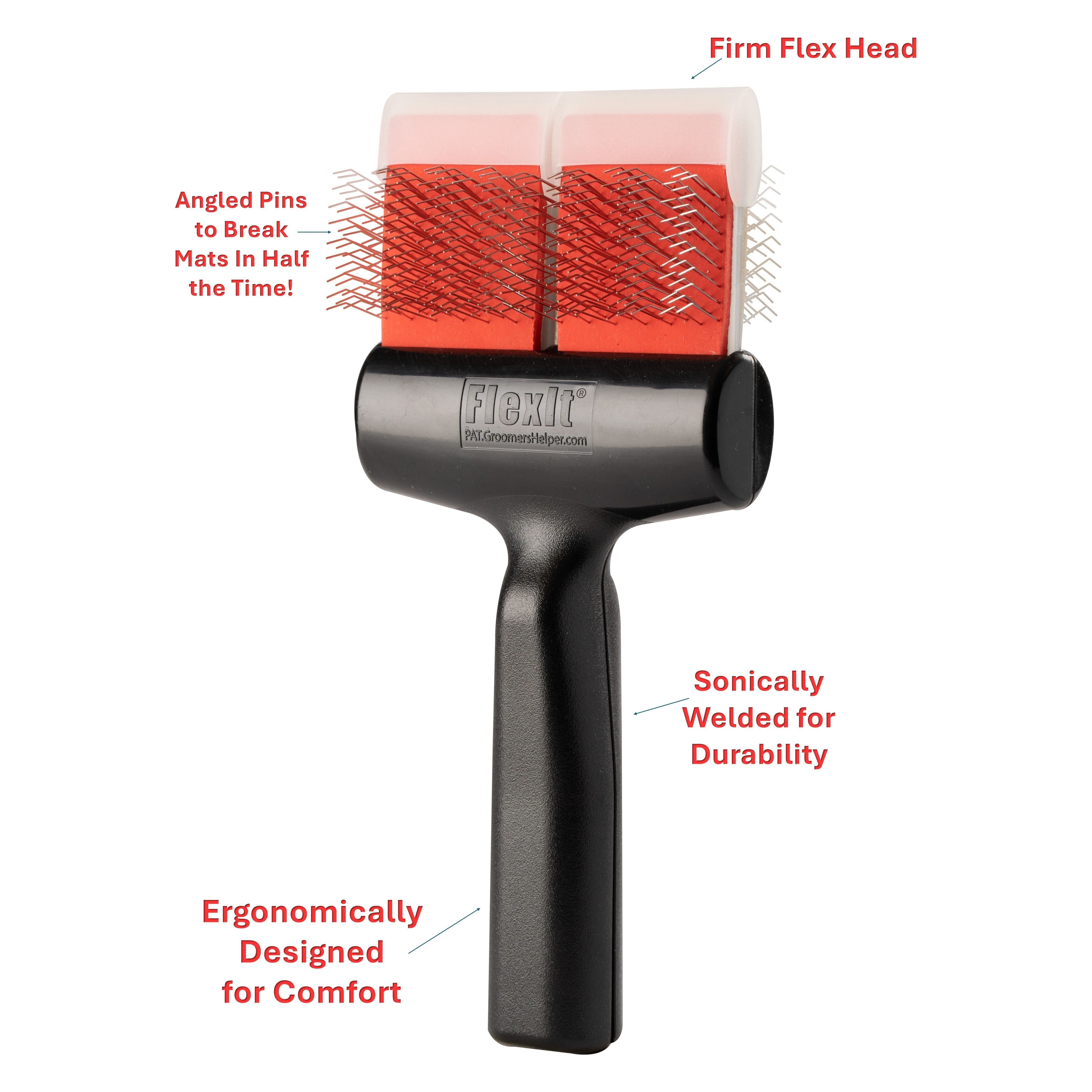 The FlexIt® Red-Silver Brush Combo