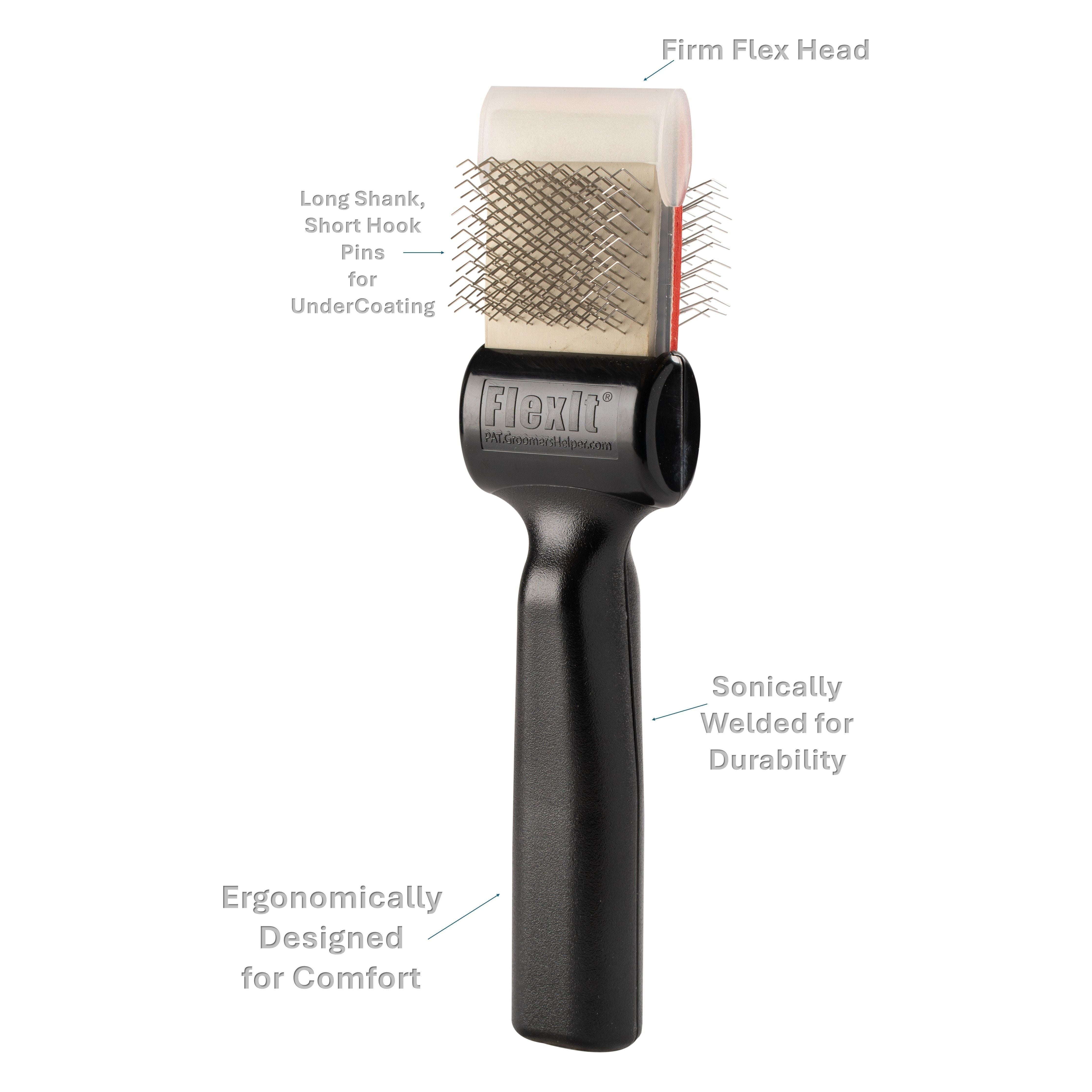 The FlexIt® Red-Silver Brush Combo