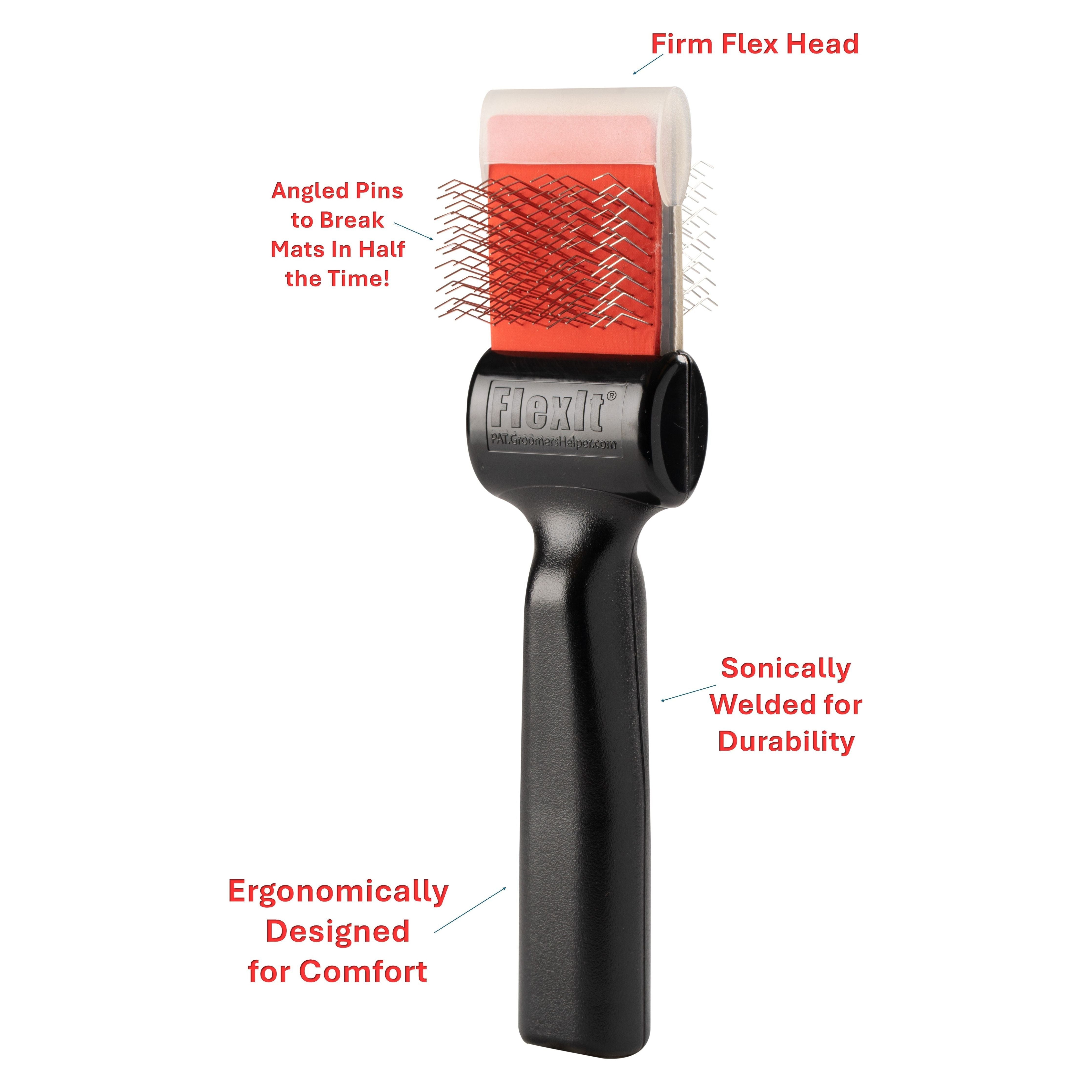 The FlexIt® Red-Silver Brush Combo